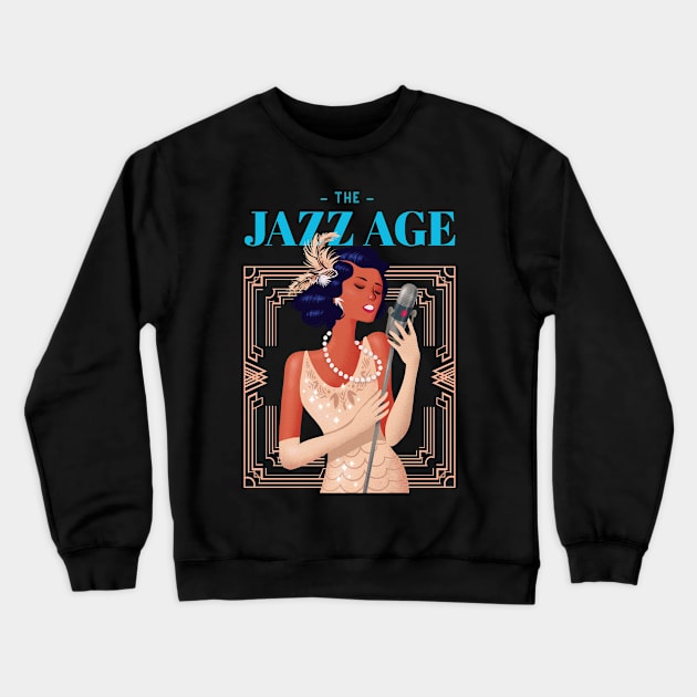 The jazz age roaring 20's Crewneck Sweatshirt by John Byrne